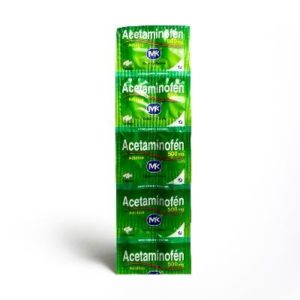 Acetaminofén 500 mg 10 Tableta MK