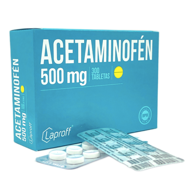 Acetaminofen 500 mg 10 tabs. Lp