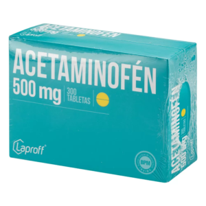 Acetaminofen 500 mg 300 tabs. Lp