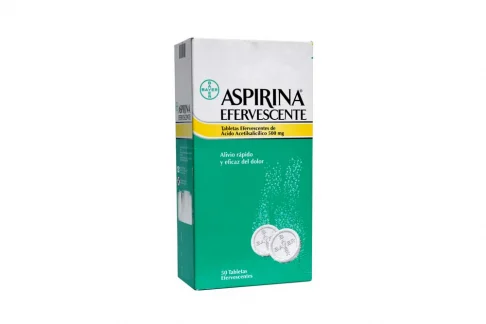 Aspirina Efervescente 500 mg x 50 tabletas