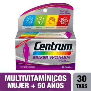 Centrum Silver Women (Mujer) Oral 50 Años En Frasco Con 30 Tabletas