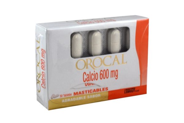 Orocal 600 mg Caja x30 Tab