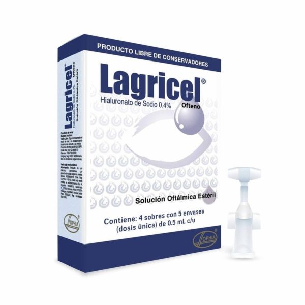 Lagricel ofteno X 20 UNIDADES